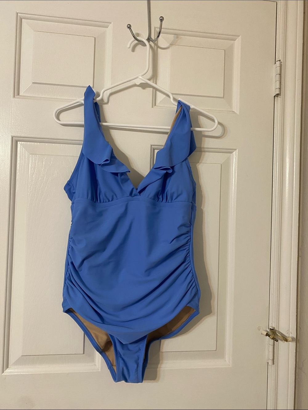 Kona Sol Beige and Periwinkle Swimwear Piece